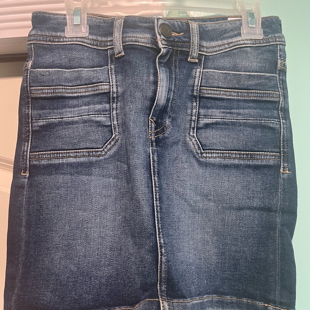 New Women's H&M Blue Denim Jeans Skirt